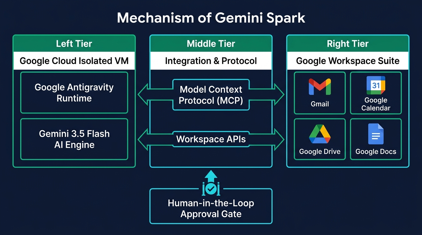 Gemini Spark システム構成・アーキテクチャ図解